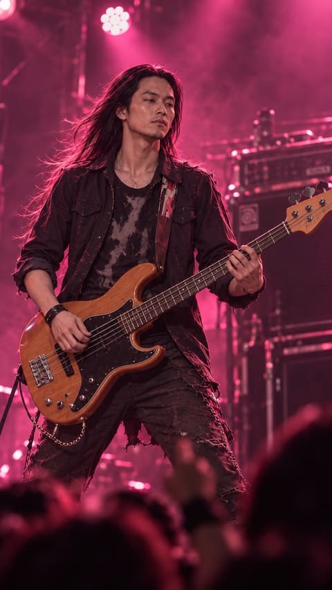 Mizuki, bassist of KITAMAE