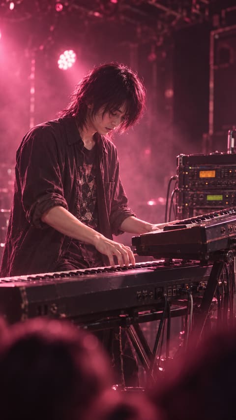 Yuki, keyboardist of KITAMAE